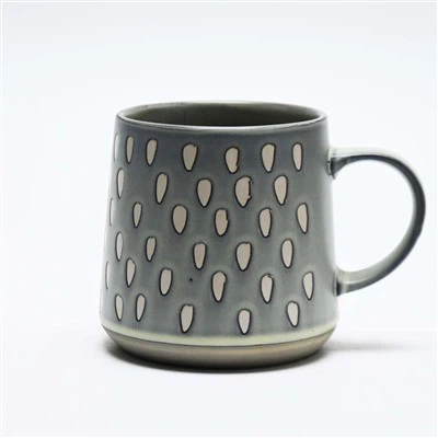 550cc Grosir Layar Pencetakan Reaktif Glaze Mug Kopi Keramik Unik